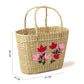 Seagrass Shopping Basket | Embroidery Basket