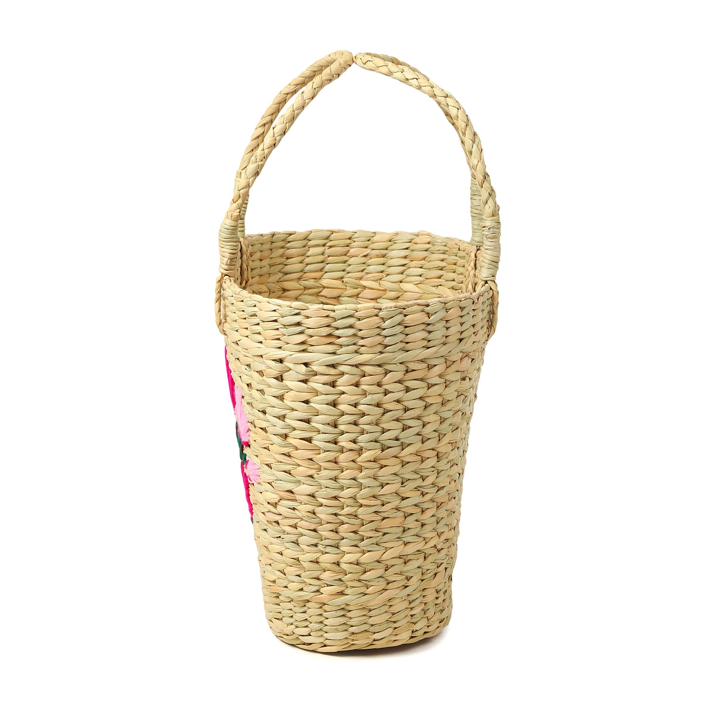 Seagrass Shopping Basket | Embroidery Basket