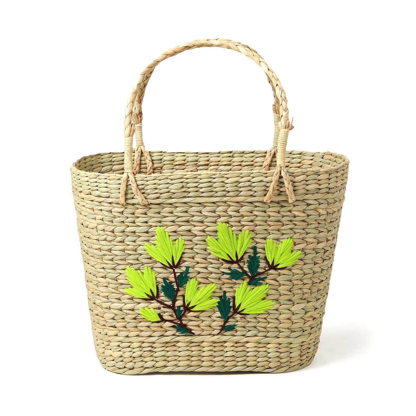 Seagrass Shopping Basket | Embroidery Basket