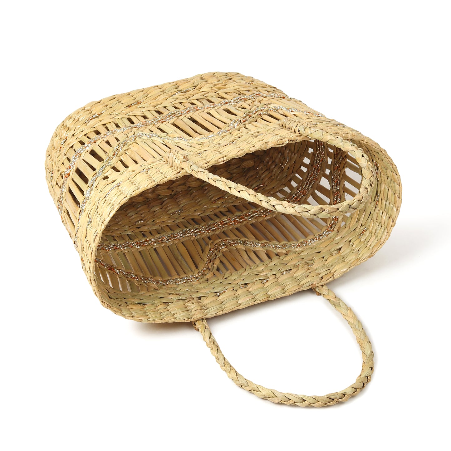 Seagrass Jali Shopping Basket