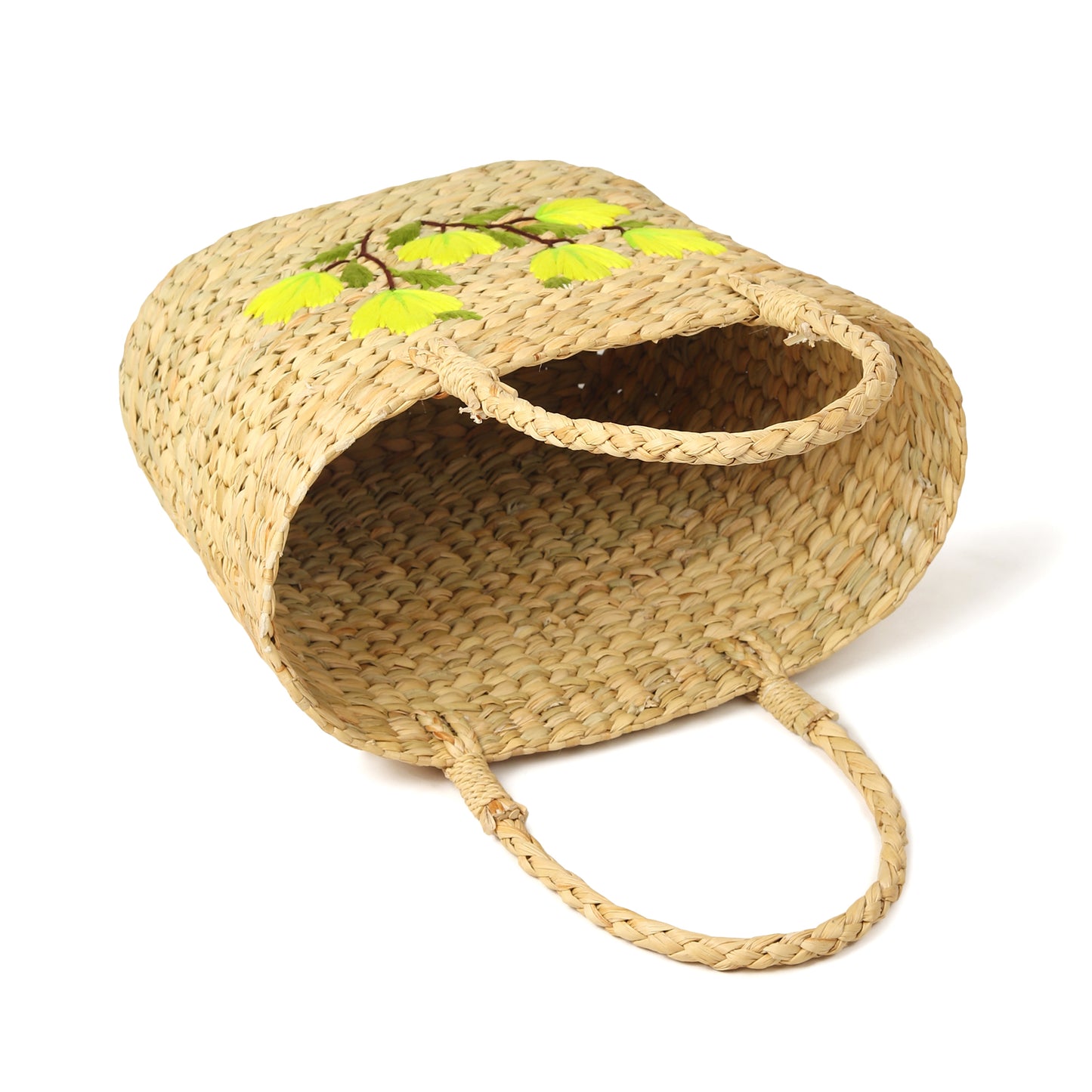 Seagrass Shopping Basket | Embroidery Basket