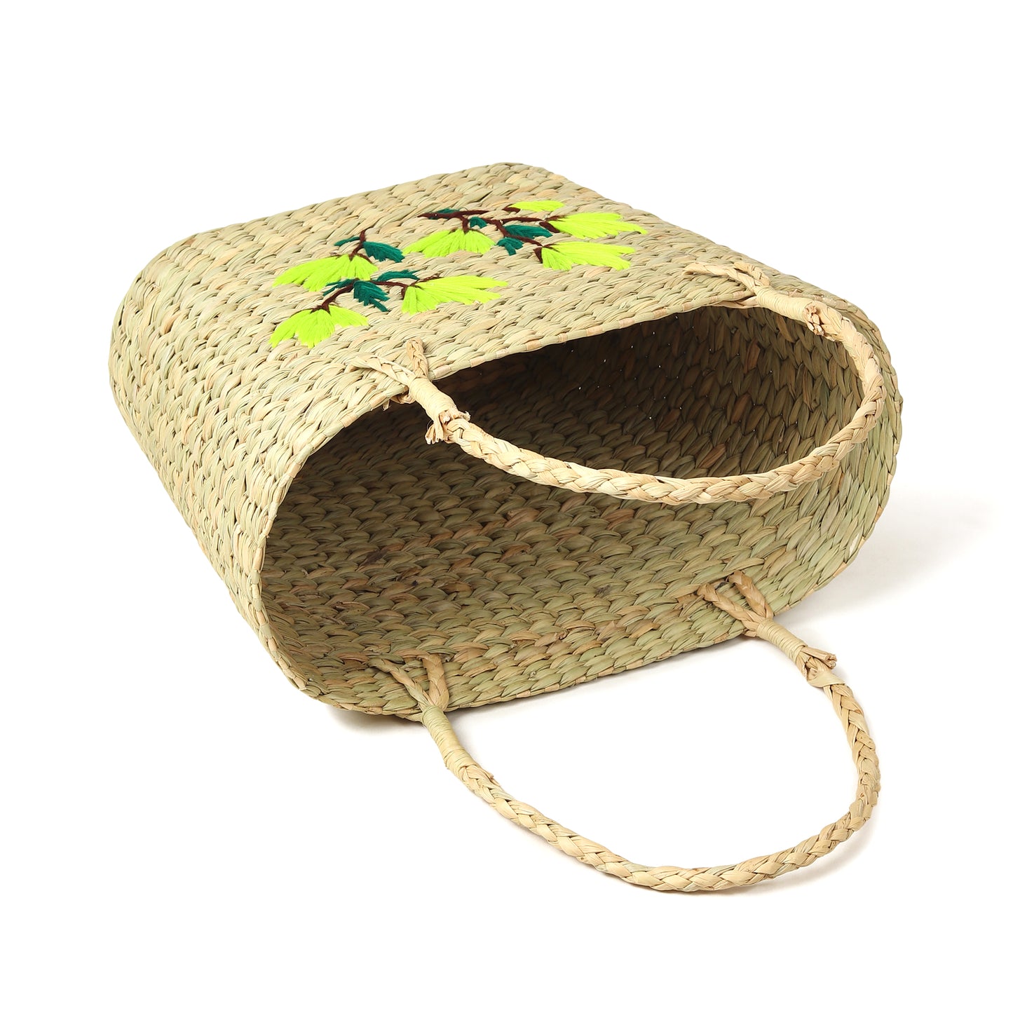 Seagrass Shopping Basket | Embroidery Basket