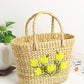 Seagrass Shopping Basket | Embroidery Basket