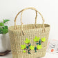 Seagrass Shopping Basket | Embroidery Basket