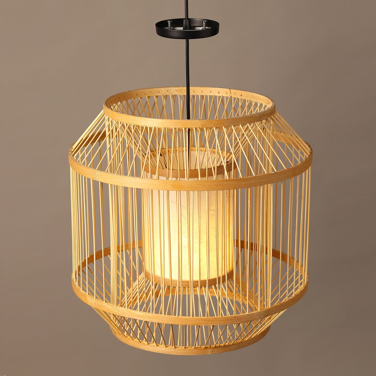 Bamboo Cafe Lamp | Cane Pendant Lamp