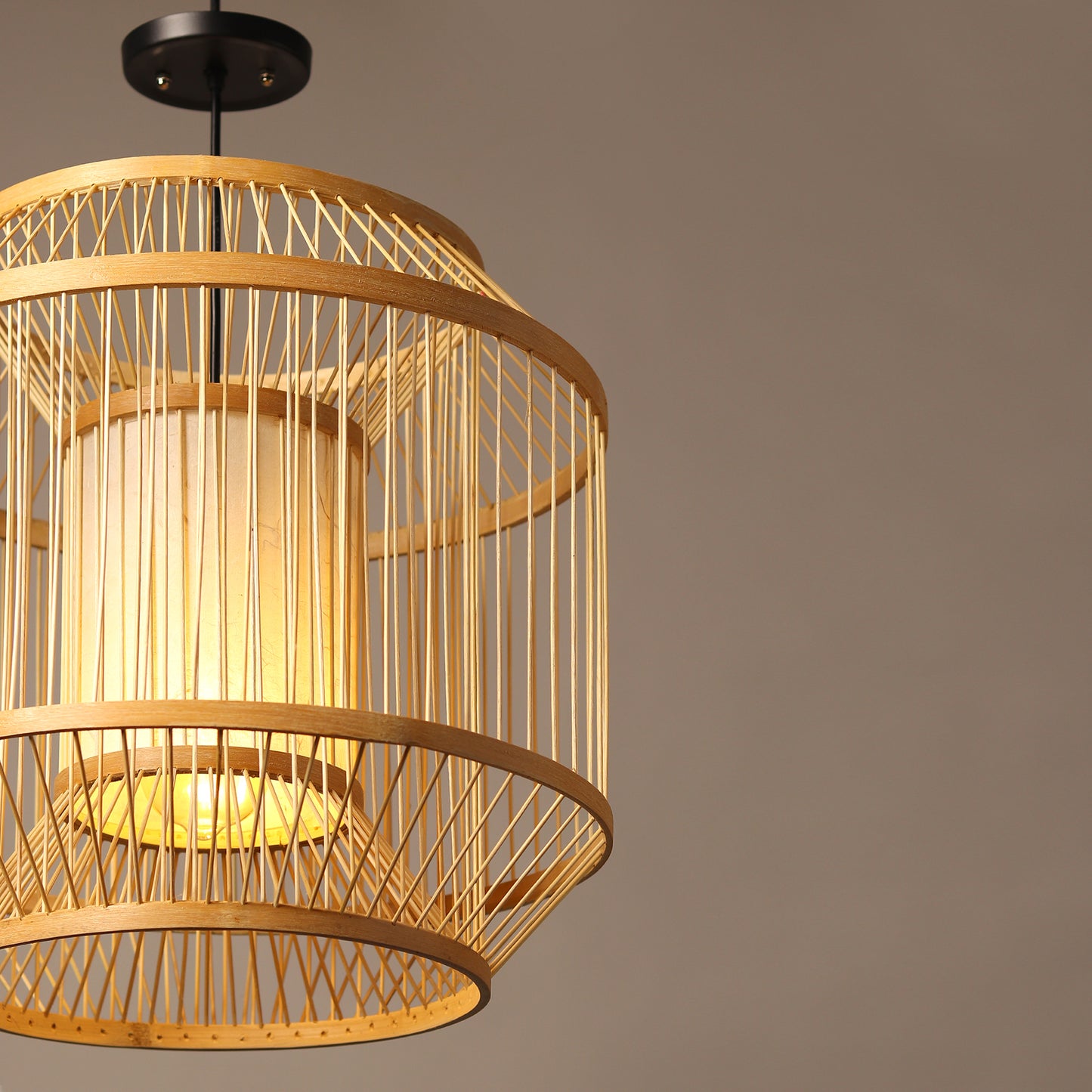 Bamboo Cafe Lamp | Cane Pendant Lamp