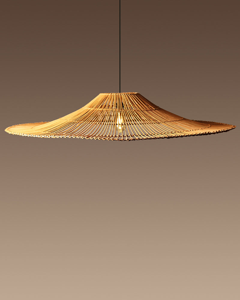 Rattan Cafe Lamp | Cane Chandelier Lamp