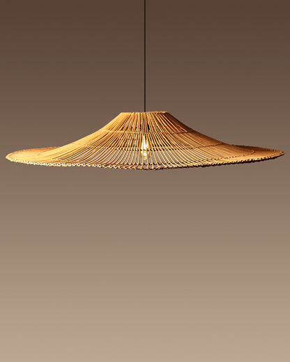 Rattan Cafe Lamp | Cane Chandelier Lamp