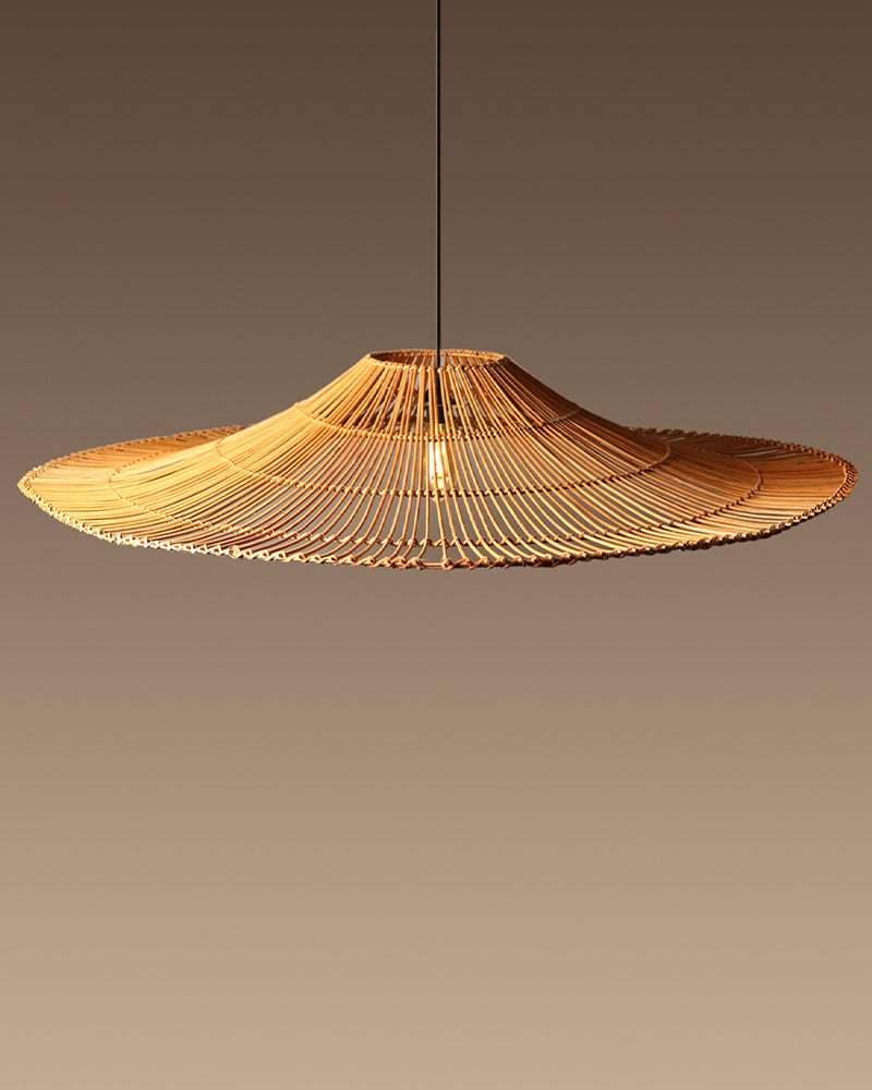 Rattan Cafe Lamp | Cane Chandelier Lamp