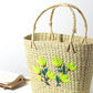 Seagrass Shopping Basket | Embroidery Basket