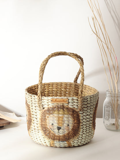 Round Hamper Basket | Seagrass Fruit Basket