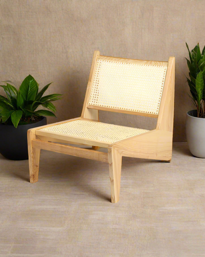 Cane Webbing Low Seat Chair | Rattan Chair | Cane Furniture