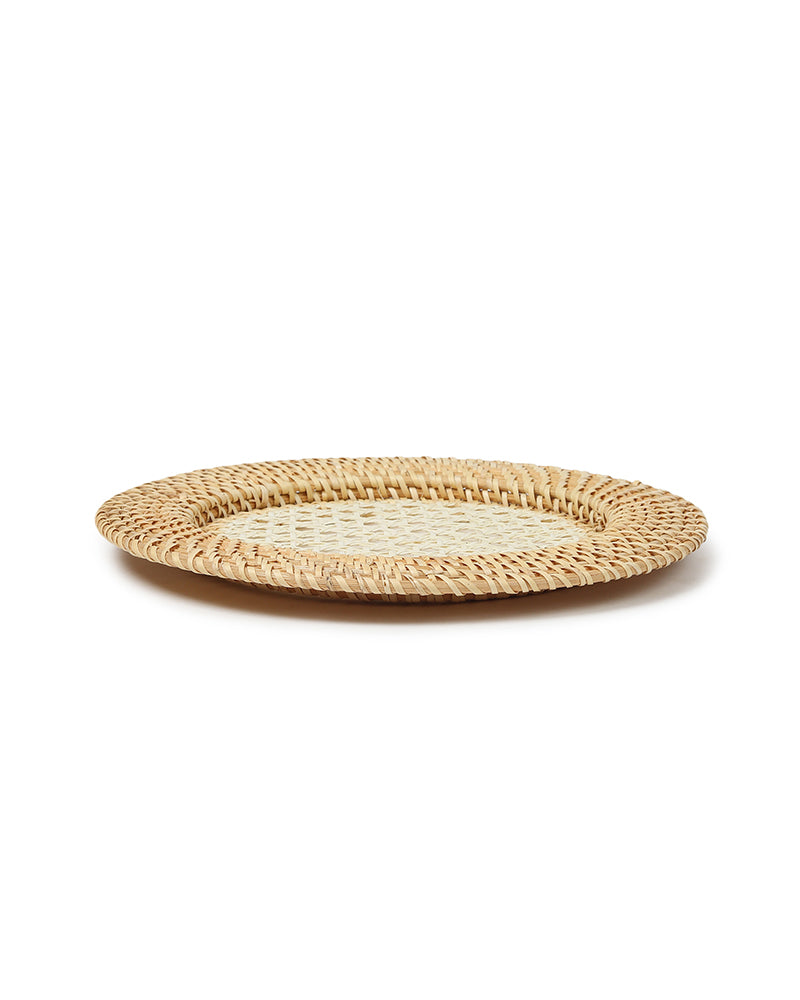 Cane Webbing Plate Liner | Decorative Placemats for Dining & Living Room | Round Table Decor