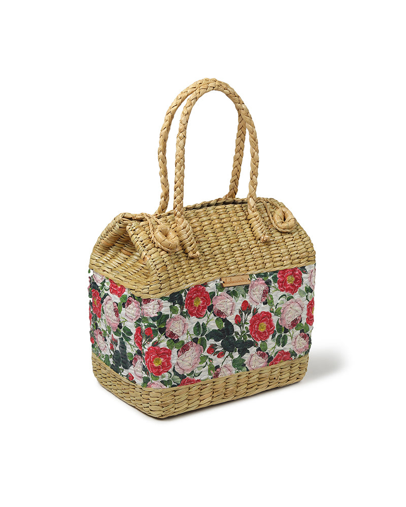 Seagrass Picnic Basket | Tiffin Basket Bag |Travel Basket