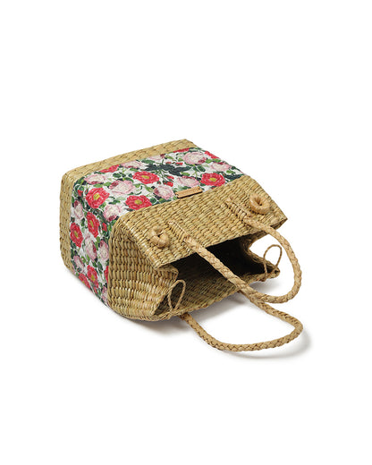 Seagrass Picnic Basket | Tiffin Basket Bag |Travel Basket