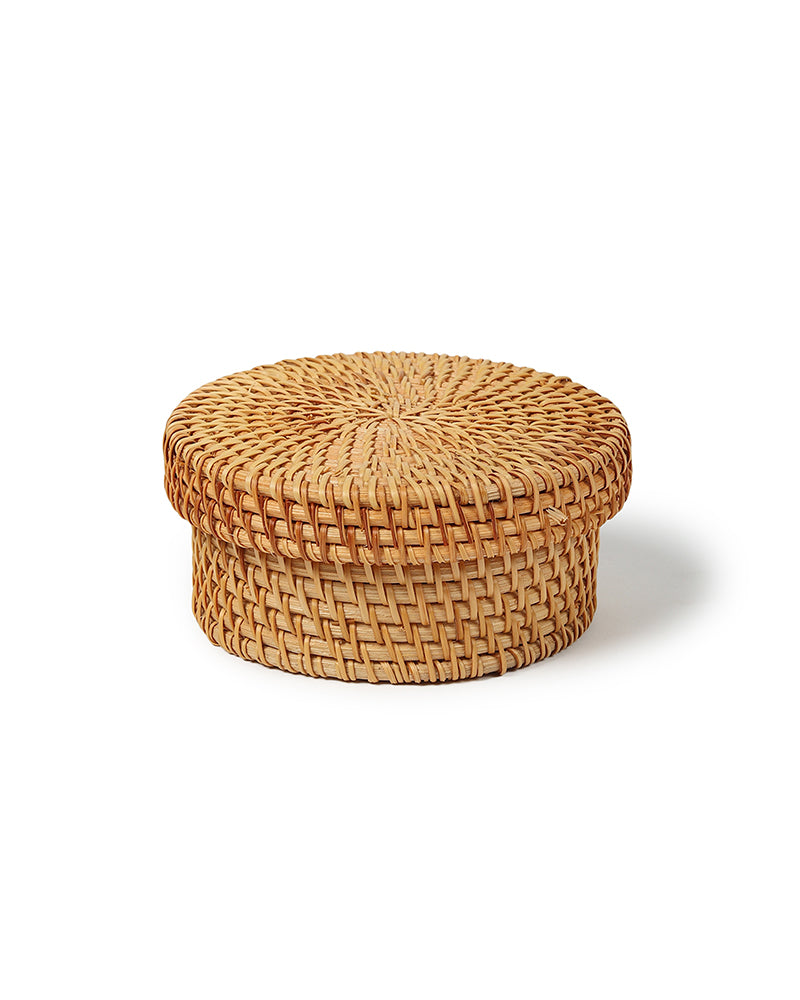 Rattan Coasters Set of 6 with Storage Box | Stylish Tea Coasters for Home Decor