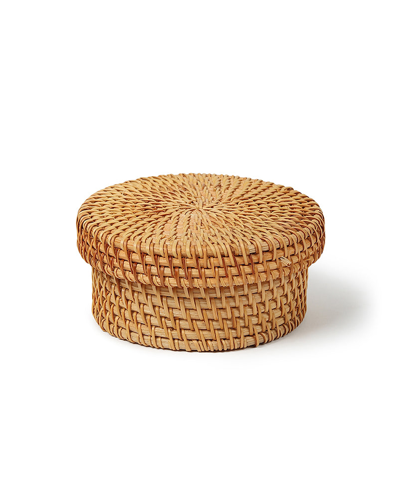 Rattan Coasters Set of 6 with Storage Box | Stylish Tea Coasters for Home Decor