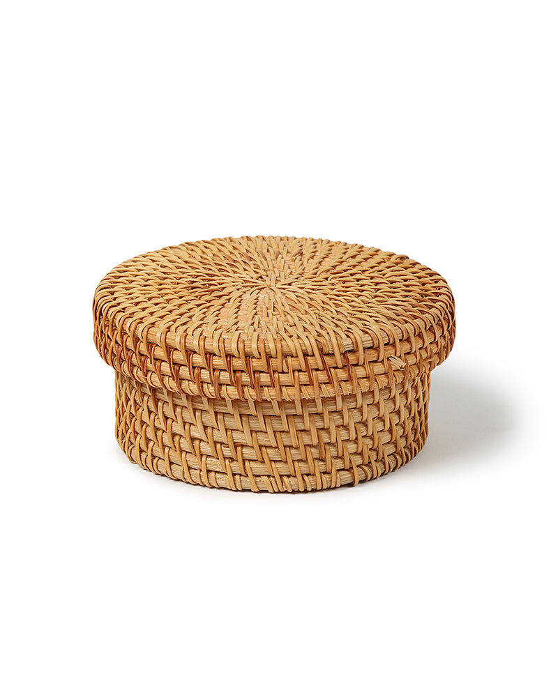 Rattan Coasters Set of 6 with Storage Box | Stylish Tea Coasters for Home Decor