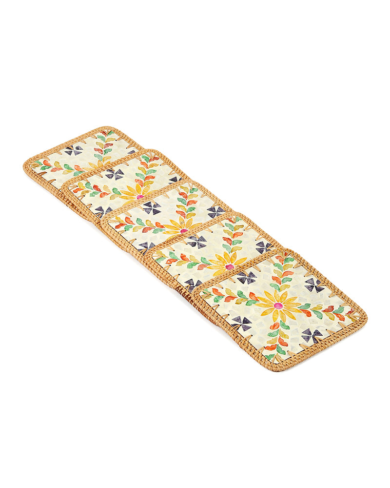 Mother of Pearl Placemats | Decorative Table Mats for Dining & Living Room