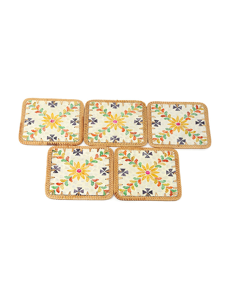 Mother of Pearl Placemats | Decorative Table Mats for Dining & Living Room