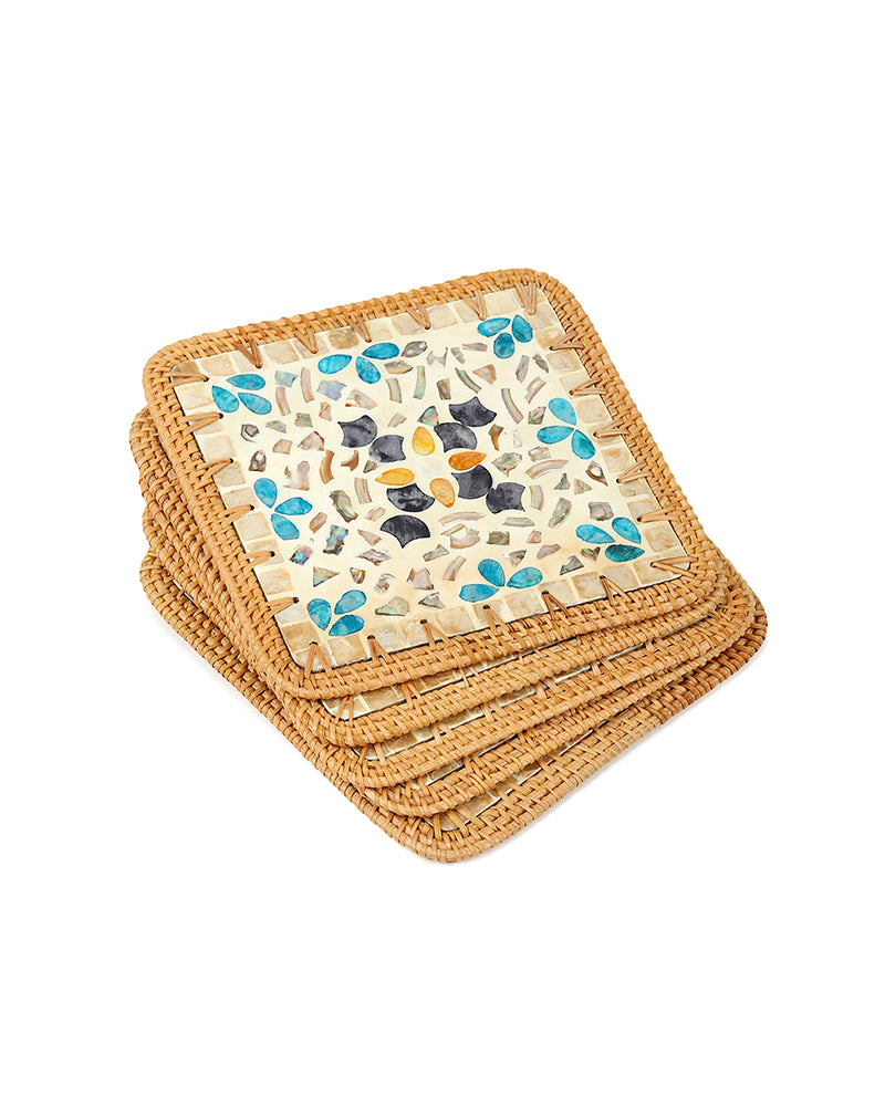 Mother of Pearl Placemats | Decorative Table Mats for Dining & Living Room