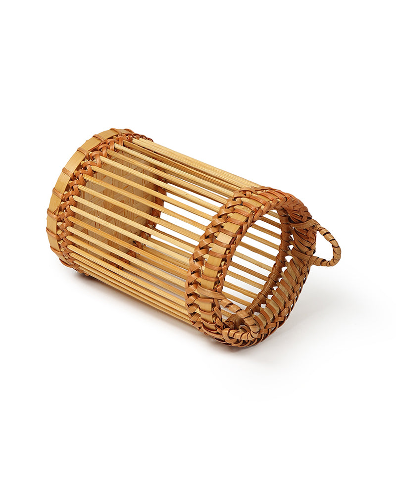 Bamboo Tealight Holder | Light Holder for Indoor/Outdoor Décor | Tabletop Tealight Holder