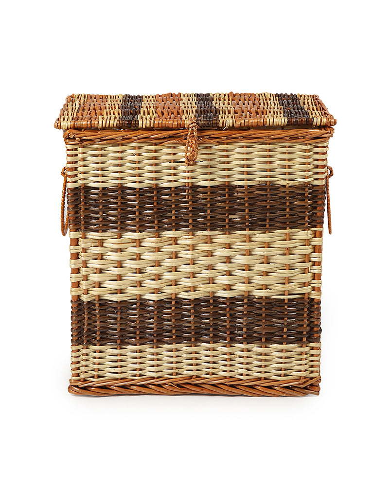 Wicker Laundry Basket With Lid