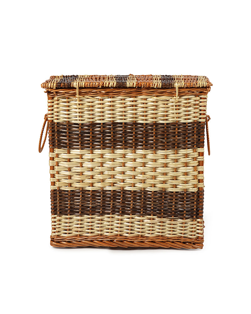 Wicker Laundry Basket With Lid