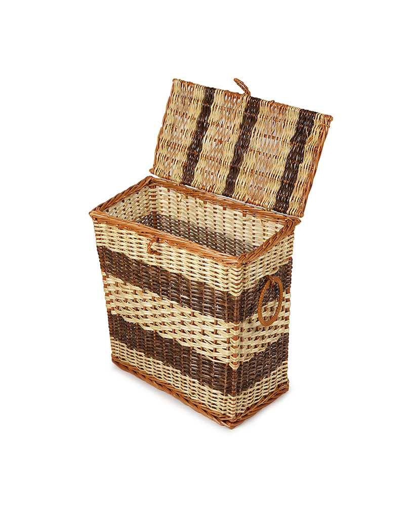 Wicker Laundry Basket With Lid