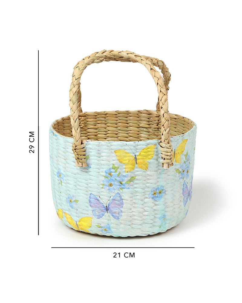 Seagrass Fruit Basket | Round Hamper Basket