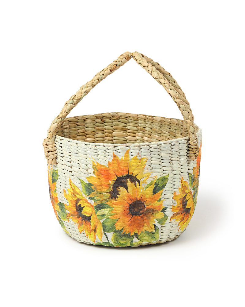 Seagrass Fruit Basket | Round Hamper Basket