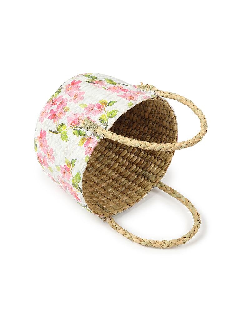 Seagrass Fruit Basket | Round Hamper Basket