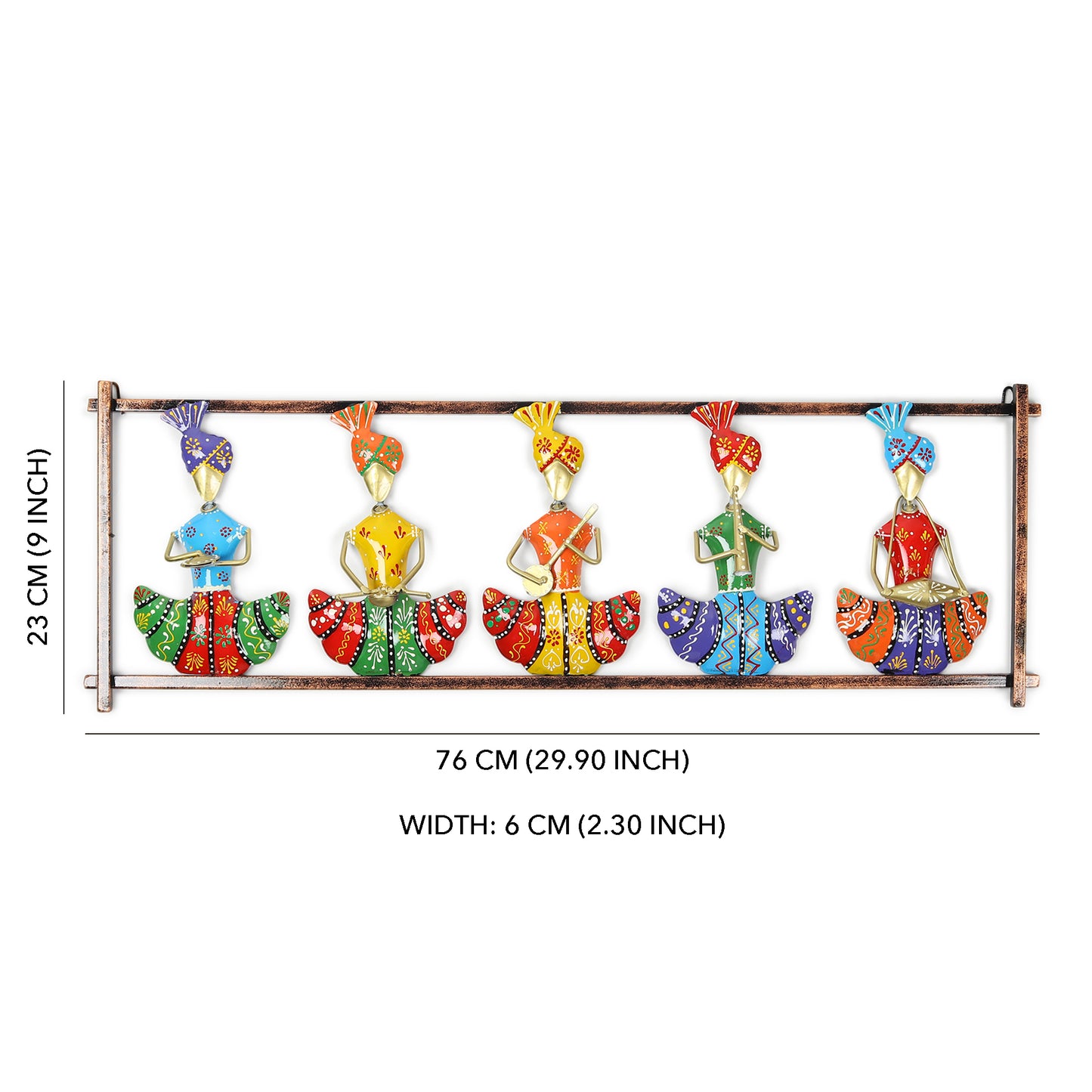 Rajasthani Figures Wall Decor | Rajasthani Folk Figurines | Gifting Wall Art