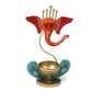 Lord Ganesha Idol Tea Light Holder | Tea Light Holder for Home Decoration, Pooja Room | Corporate Gift Items