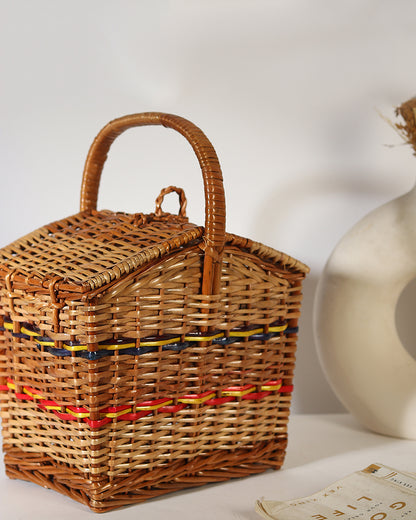 Wicker Travel Basket
