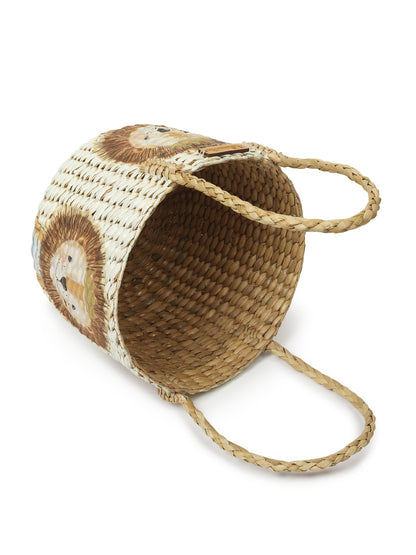 Round Hamper Basket | Seagrass Fruit Basket