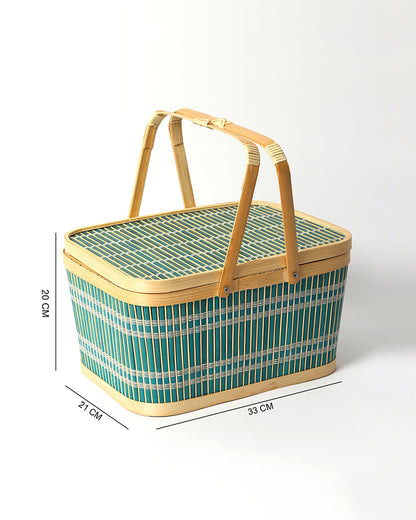 Bamboo Picnic Basket 