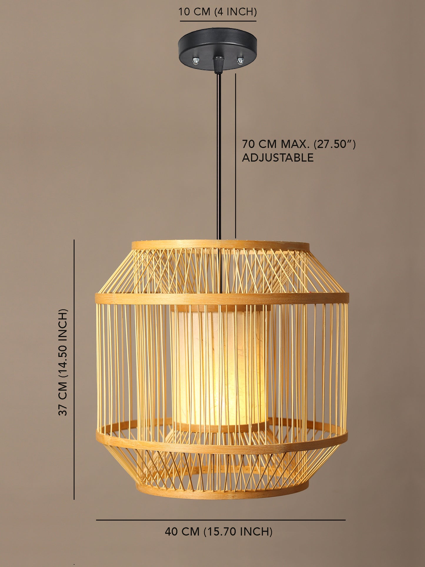 Bamboo Cafe Lamp | Cane Pendant Lamp