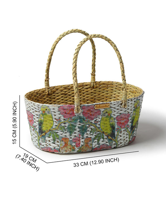 Seagrass Gift Hamper Basket | Seagrass Oval Fruit Basket | Gift Basket