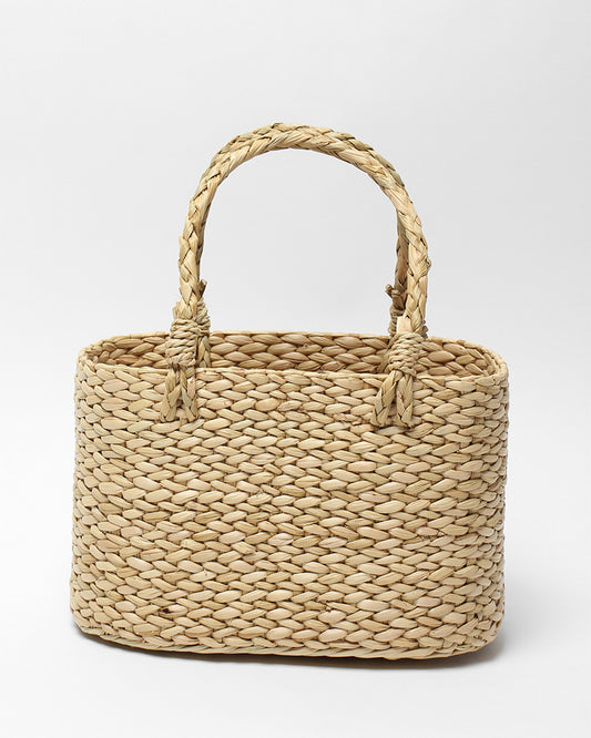 Seagrass Oval Fruit Basket