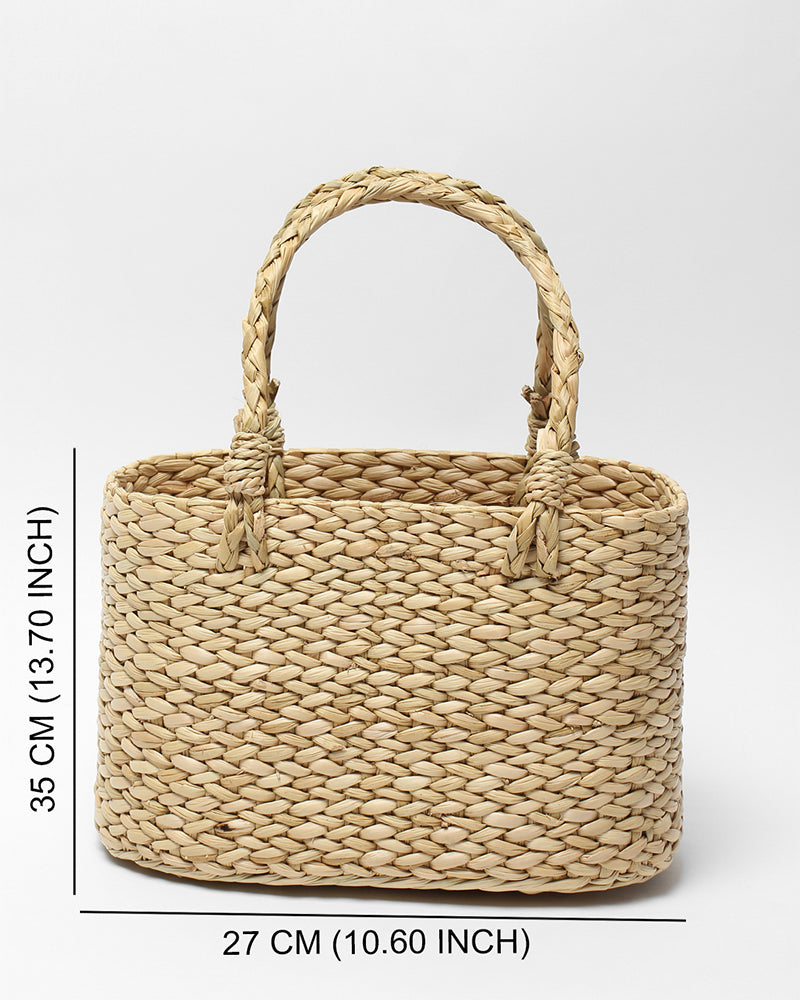 Seagrass Oval Fruit Basket