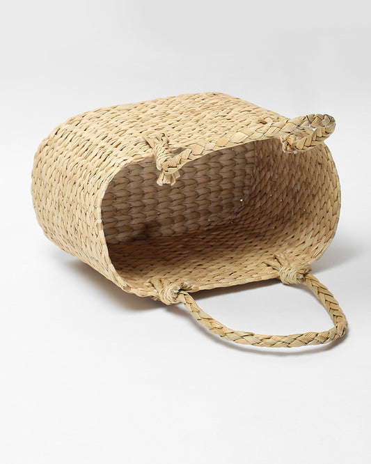 Seagrass Oval Fruit Basket