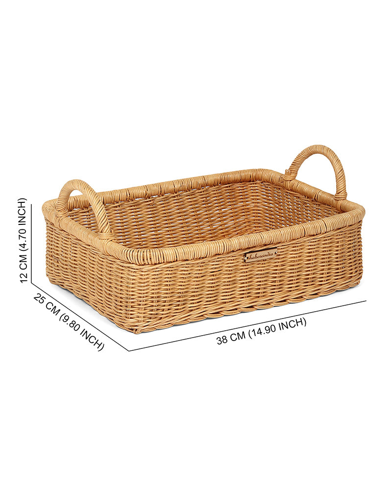 Cane Tray | Wicker Storage Basket