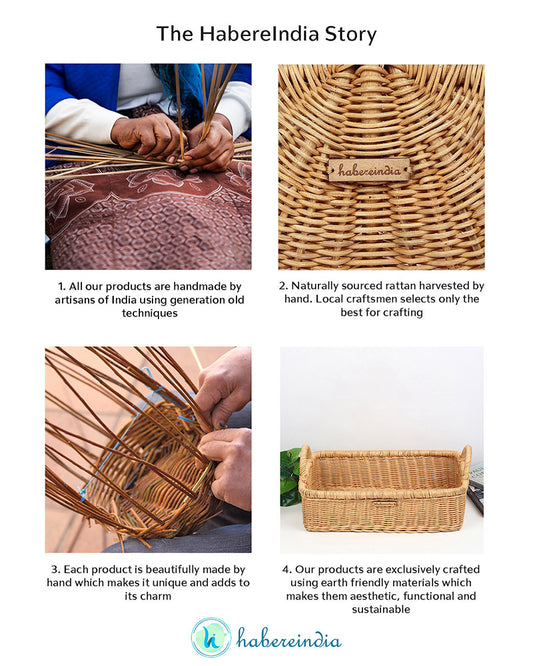 Cane Tray | Wicker Storage Basket