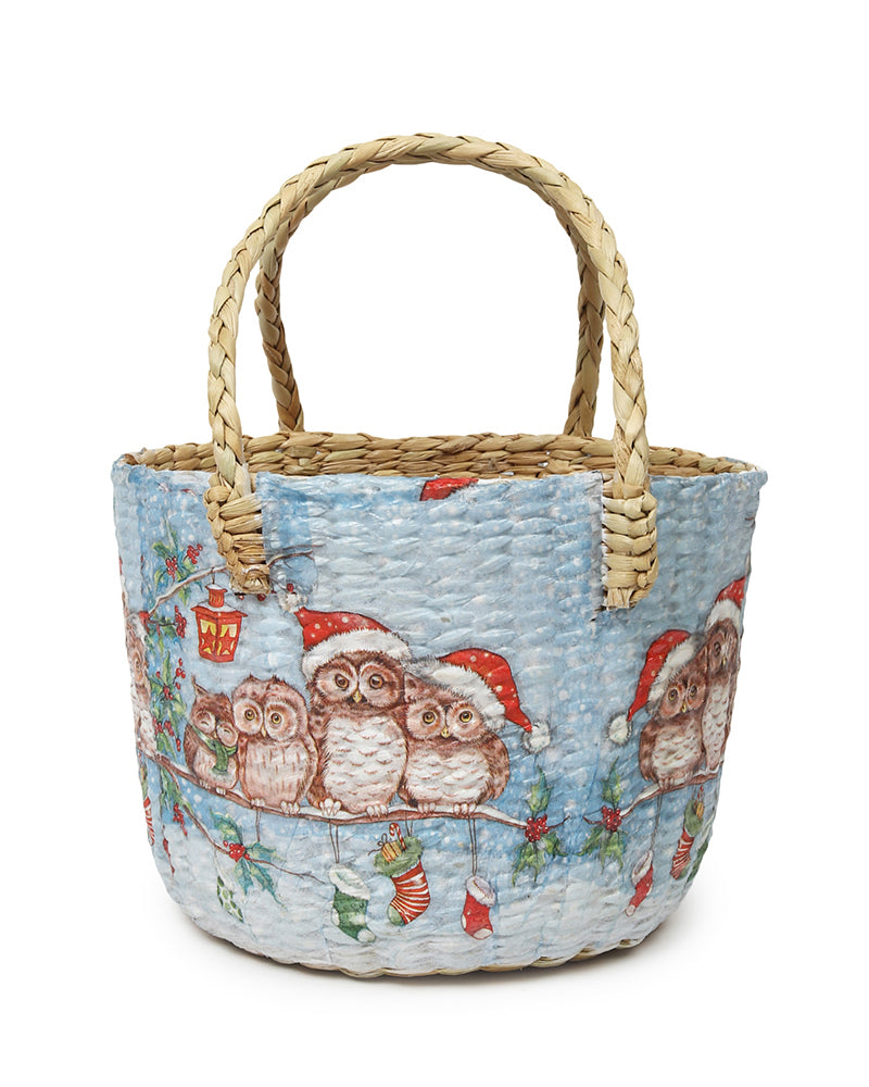 Round Hamper Basket | Seagrass Fruit Basket