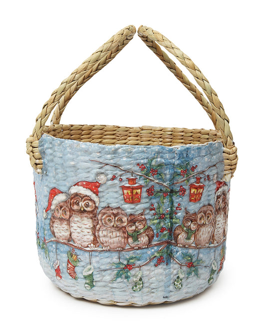 Round Hamper Basket | Seagrass Fruit Basket