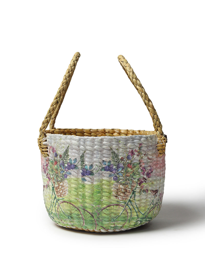 Seagrass Fruit Basket | Round Hamper Basket