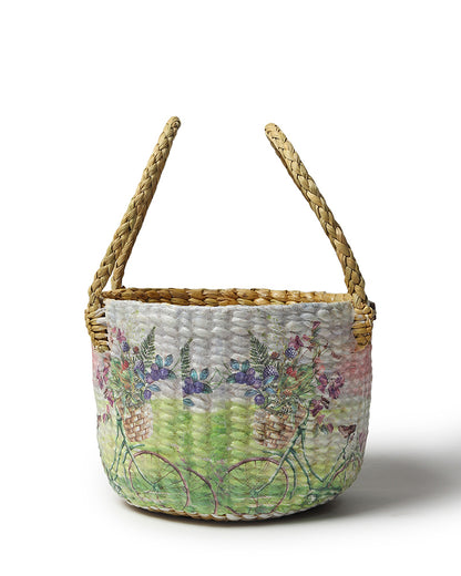 Seagrass Fruit Basket | Round Hamper Basket