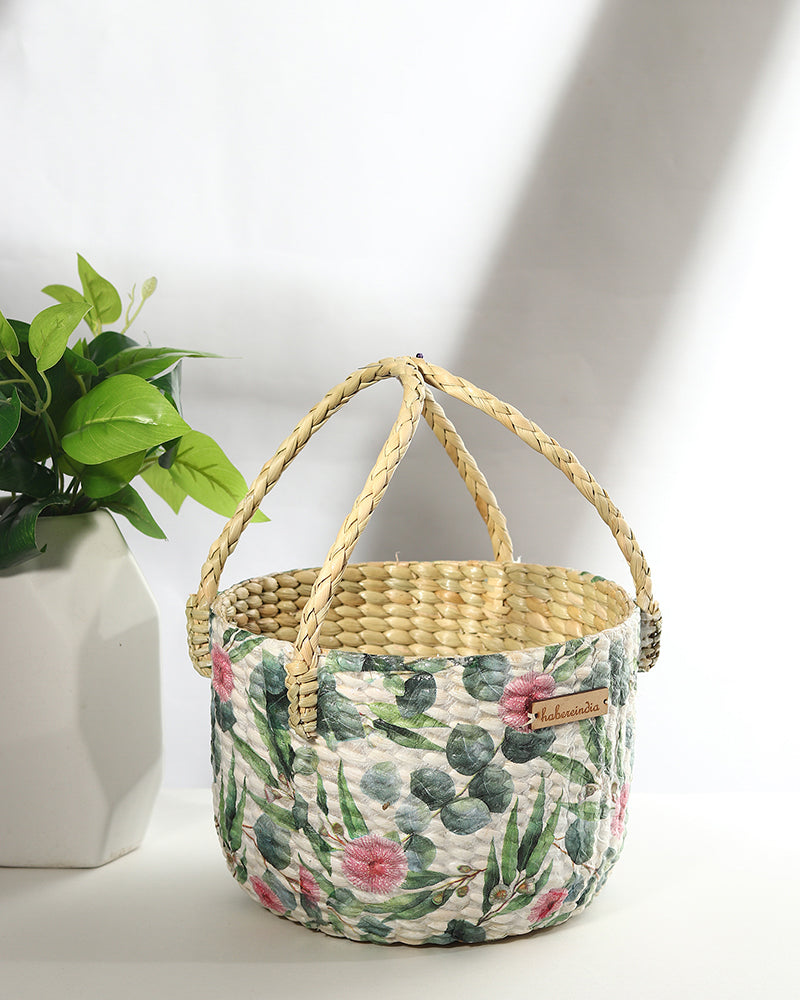 Seagrass Fruit Basket | Round Hamper Basket