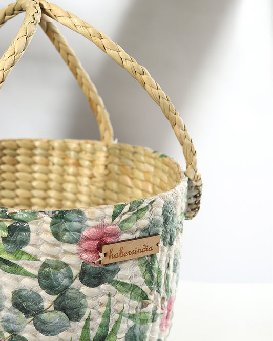 Seagrass Fruit Basket | Round Hamper Basket